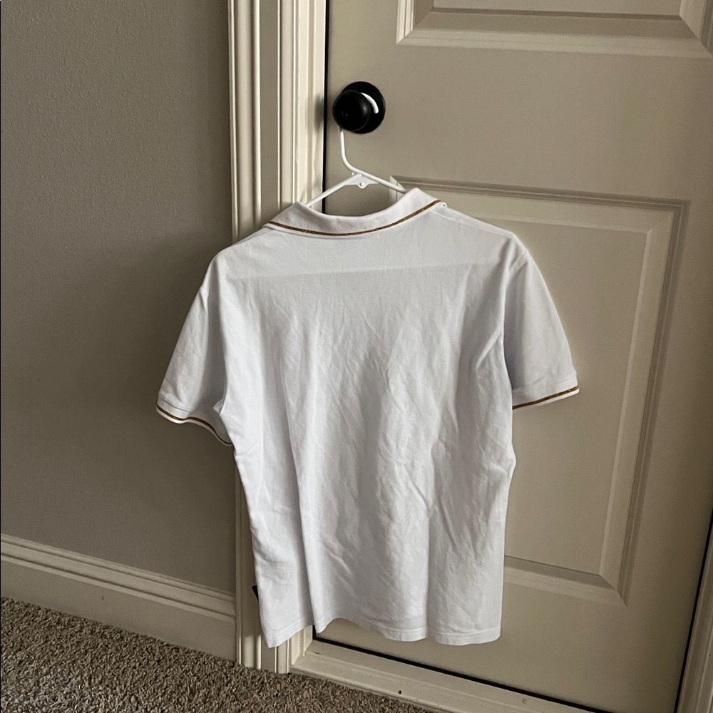Versace Jeans Couture White Polo with Gold Details - Picture 2 of 2
